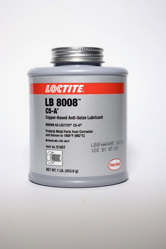 Loctite White LB 8014 Food Grade Anti-Seize Lubricant - 8 Oz Brush Top Can